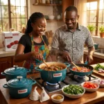 9-Piece REDBERRY Enamel Coated Cast Iron Cookware Set