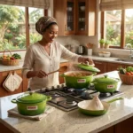 9-Piece REDBERRY Enamel Coated Cast Iron Cookware Set