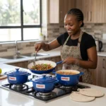 9-Piece REDBERRY Enamel Coated Cast Iron Cookware Set