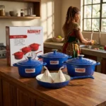 9-Piece REDBERRY Enamel Coated Cast Iron Cookware Set