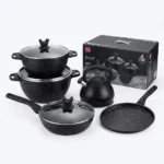 9pcs REDBERRY UCC Life Granite Non-Stick Cookware Set - Image 9