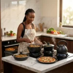 9pcs REDBERRY UCC Life Granite Non-Stick Cookware Set - Image 5