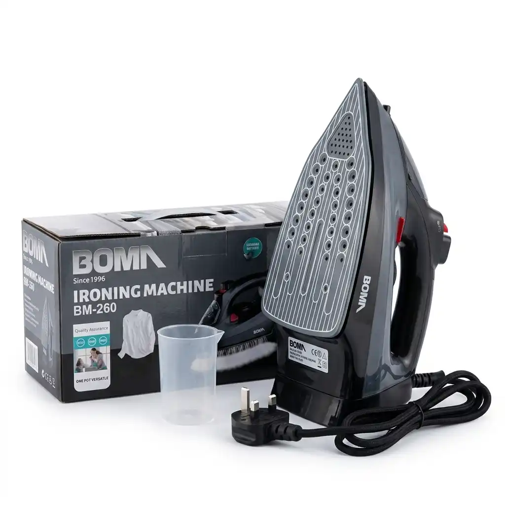 BOMA Steam Iron BM 260 – with Ceramic Coating Base
