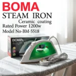 BOMA Steam Iron Box BM-5518 – with Ceramic Coating Base - Image 4