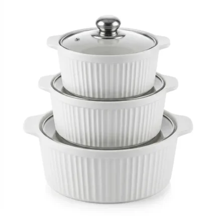 Ceramic Serving Bowls (3 pcs)
