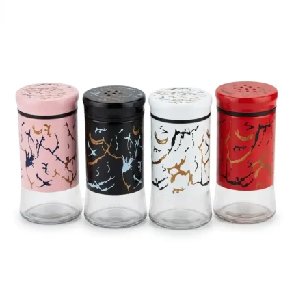 Classic Glass Stainless Steel Salt Shaker
