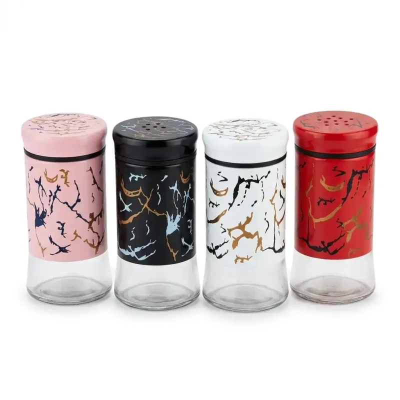 Classic Glass Stainless Steel Salt Shaker