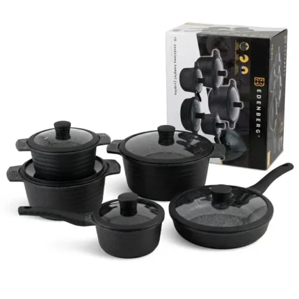 10pcs Edenberg Granite Non-Stick Cookware Set