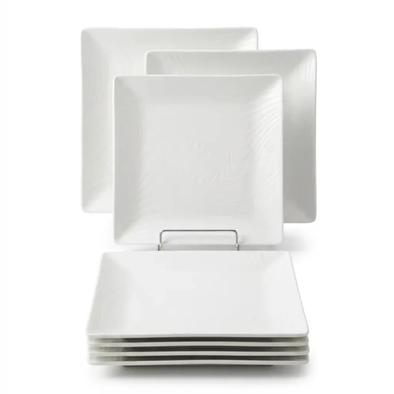 12-Piece Squared Melamine Plates Set