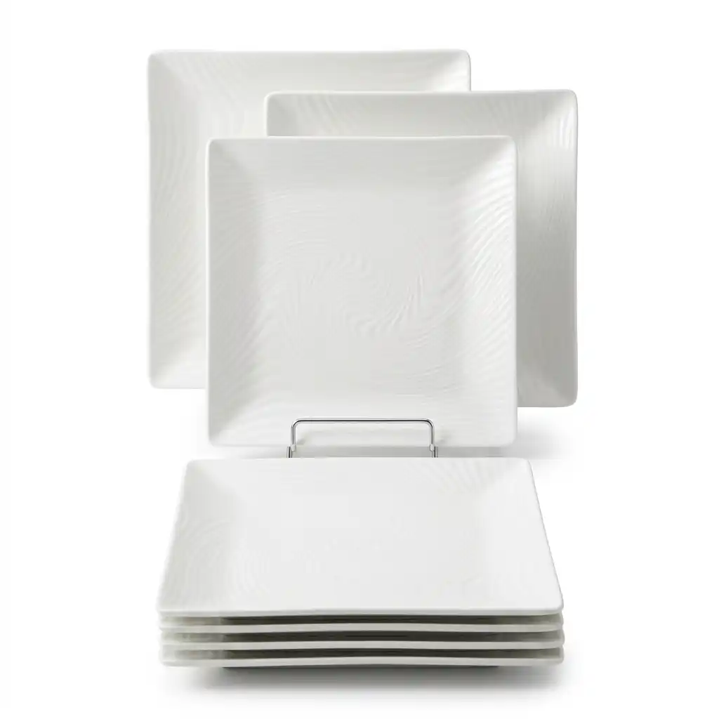 12-Piece Squared Melamine Plates Set 12-Piece Squared Melamine Plates Set