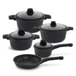 Edenberg 10-Piece Black Cookware Set EB 5649