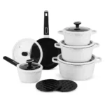 Edenberg 12-Piece Cookware Set EB-5646 – White