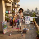 Foldable Cloth Drying Rack Portable Outdoor