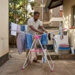 Foldable Cloth Drying Rack Portable Outdoor