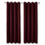 High-Quality Full Black Out Curtains – Maroon