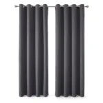 High-Quality Full Black Out Curtains – Grey