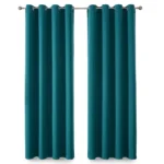 High-Quality Full Black Out Curtains – Turquoise blue