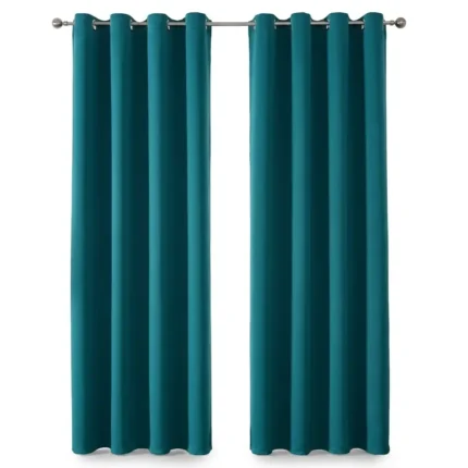 High-Quality Full Black Out Curtains – Turquoise blue