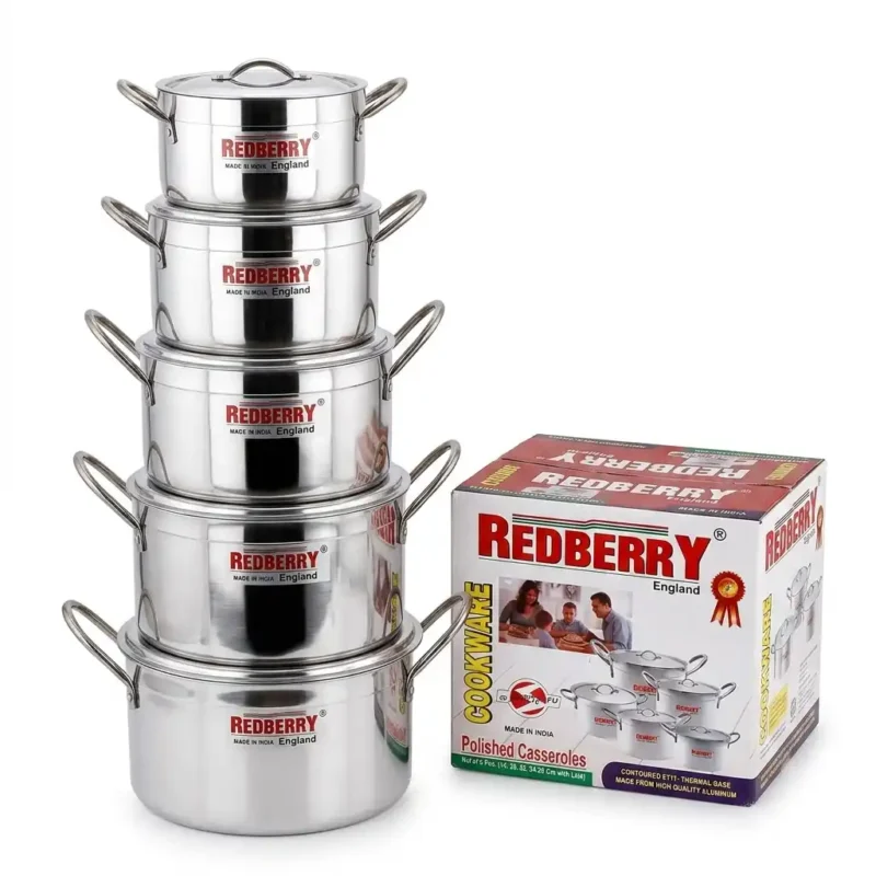Redberry 5-Piece Non-Stick Cookware Set