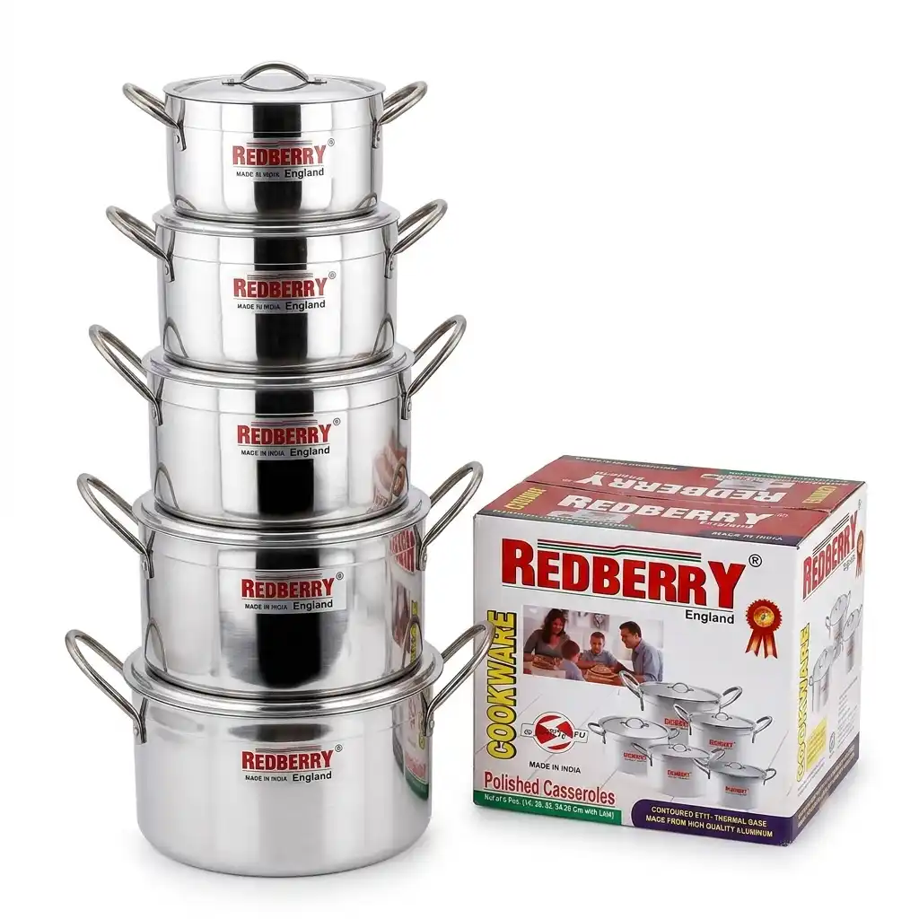 Redberry 5-Piece Non-Stick Cookware Set