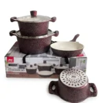 REDBERRY 7pcs Granite Cookware Set