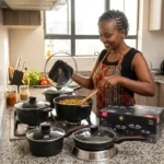 REDBERRY 9-Piece Granite Cookware Set – Induction Base - Image 8