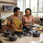 REDBERRY 9-Piece Granite Cookware Set – Induction Base - Image 3