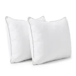 Set of 2 White Cotton Fibre Bed Pillows – 1000g - Image 6