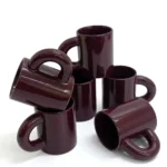 Set of 6 Ceramic Mugs - Image 7