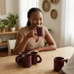 Set of 6 Ceramic Mugs - Image 6