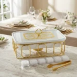 Signature Rectangular White Porcelain Casserole - Image 10