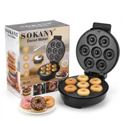 Sokany 7 Pieces Non Sticky Donut Maker - 1200W