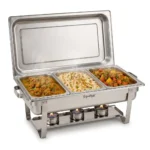 Triple Chafing Dish Stainless Steel Buffet Food Warmer - Image 5