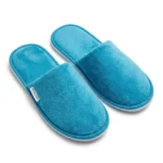 Unisex Comfortable Indoor Slippers – Coral fleece, Sky blue
