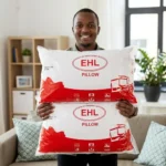White Compressed Fibre Bed Pillows -1000g Soft Comfort