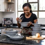 10pcs Bosch Granite Non-Stick Cookware Set - Image 8