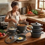 10pcs Bosch Granite Non-Stick Cookware Set - Image 7