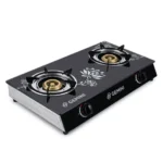 2-Burner Gas Cooker with Glass Top
