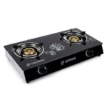 2-Burner Gas Cooker with Glass Top