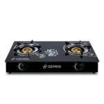 2-Burner Gas Cooker with Glass Top