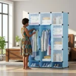 3-Column Plastic Wardrobe - Image 12