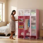 3-Column Plastic Wardrobe - Image 11