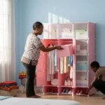 3-Column Plastic Wardrobe - Image 9