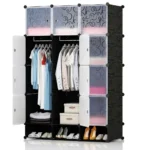 3-Column Plastic Wardrobe