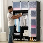3-Column Plastic Wardrobe - Image 7