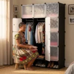 3-Column Plastic Wardrobe - Image 6