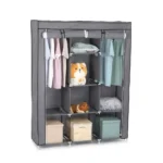 3-Column Portable Metallic Wardrobes