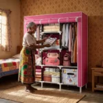 3-Column Wooden Wardrobe | Smart Enterprise - Image 11