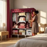 3-Column Wooden Wardrobe | Smart Enterprise - Image 9