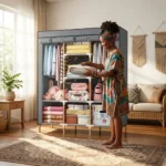 3-Column Wooden Wardrobe | Smart Enterprise - Image 16